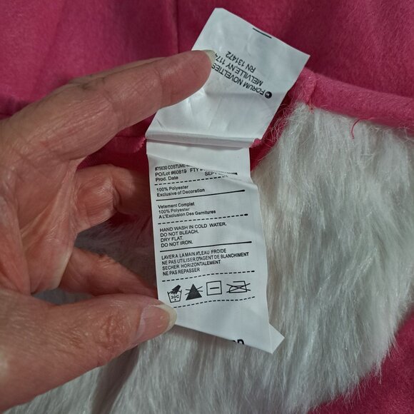 Costume MISS PINK SANTA Suit Adult 14/16 Christmas Party Forum Novelty Poly NEW - Picture 3 of 11